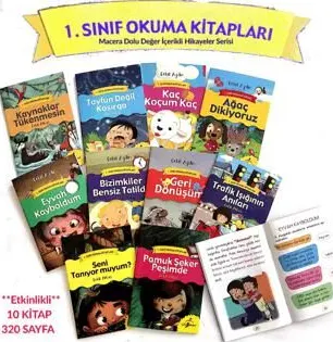1. Sınıf Okuma Kitapları 10 Kitap Takım kapağı