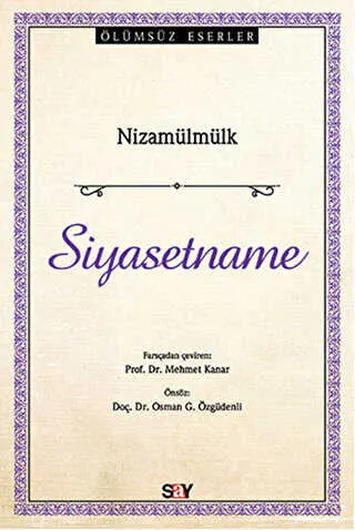 Siyasetname kapağı