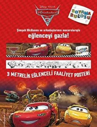 Arabalar 3 Boyama Rulosu kapağı