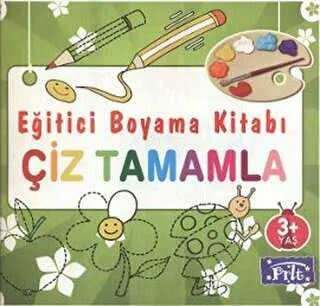 Eğitici Boyama Kitabı - Çiz Tamamla kapağı