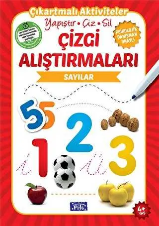 Çizgi Alıştırmaları - Sayılar 4 Yaş kapağı