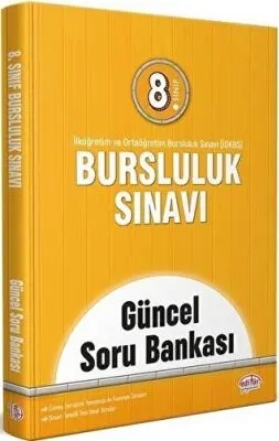 Editör 8. Sınıf Bursluluk Sınavı Güncel Soru Bankası kapağı
