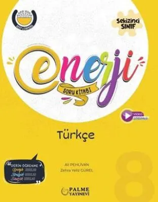 Palme 8. Sınıf Enerji Türkçe Soru Kitabı kapağı