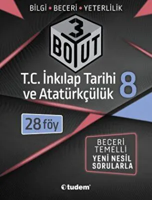 8. Sınıf 3 Boyut T.C. İnkılap Tarihi ve Atatürkçülük kapağı