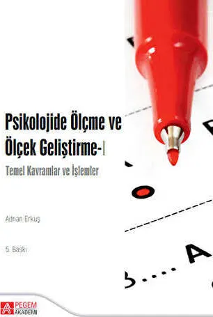 Psikolojide Ölçme ve Ölçek Geliştirme - 1 kapağı