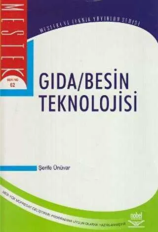 Gıda - Besin Teknolojisi kapağı
