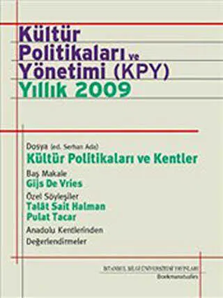 Kültür Politikaları ve Yönetimi KPY Yıllık 2009 kapağı