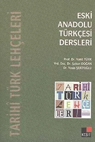 Eski Anadolu Türkçesi Dersleri kapağı