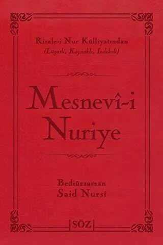 Mesnevi-i Nuriye Çanta Boy kapağı