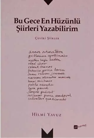 Bu Gece En Hüzünlü Şiirleri Yazabilirim kapağı