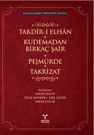 Takdir-i Elhan Kudemadan Birkaç Şair Pejmürde Takrizat kapağı