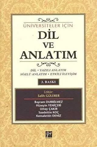 Üniversiteler İçin Dil ve Anlatım kapağı