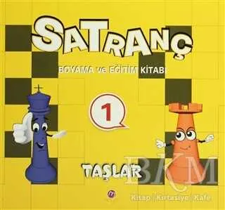 Satranç Boyama Kitabı 1 - Taşlar kapağı