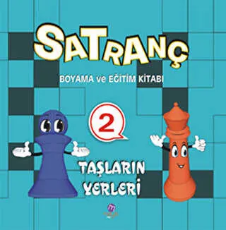 Satranç Boyama Kitabı 2 - Taşların Yerleri kapağı