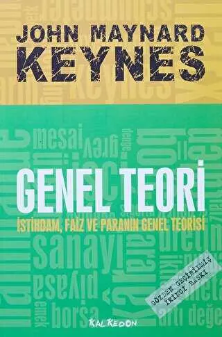 Genel Teori İstihdam Faiz ve Paranın Genel Teorisi kapağı