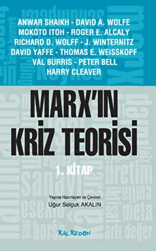 Marx’ın Kriz Teorisi 1. Kitap kapağı