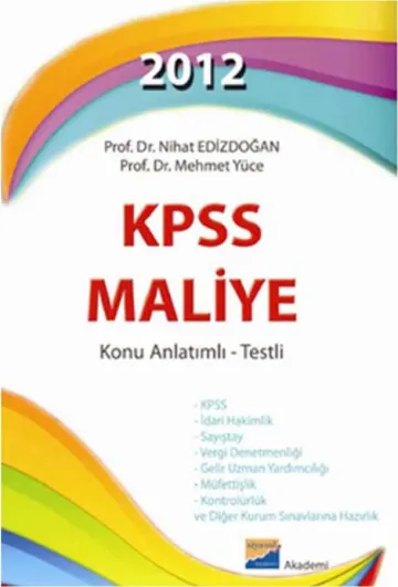 Siyasal Kitabevi - Eğitim 2012 KPSS Maliye Konu Anlatımlı - Testli kapağı