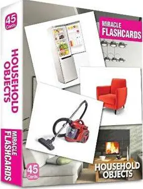Miracle Flashcards - Household Objects Box 45 Cards kapağı
