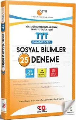 Tandem TYT Sosyal Bilimler 25 Deneme kapağı