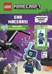 Lego Minecraft End Macerası - Ara-Bul Çıkartmalı Faaliyet Kitabı - Ender Şövalyesi Minifügürü Hediye kapağı