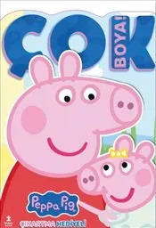 Peppa Pig ve Evie : Çok Boya! Çıkartmalı Dev Boyama Kitabı kapağı