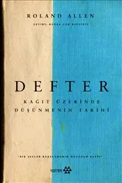 Defter : Kağıt Üzerinde Düşünmenin Tarihi kapağı