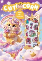 Cuticorn - Puffy Parlak Çıkartmalı Boyama Kitabı kapağı