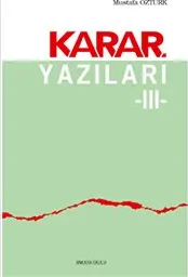 Karar Yazıları III kapağı