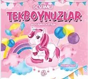 Sevimli Tekboynuzlar Boyama Kitabı kapağı