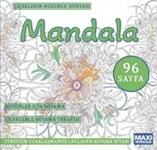 Çiçeklerin Huzurlu Dünyası Mandala kapağı