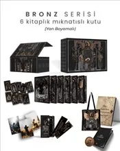 Bronz Serisi 6 Kitaplık Mıknatıslı Kutu - Yan Boyamalı -  Ciltli kapağı