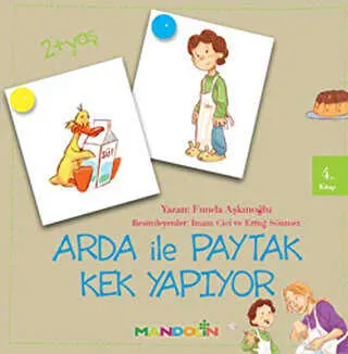 Arda ile Paytak Kek Yapıyor 4. Kitap kapağı