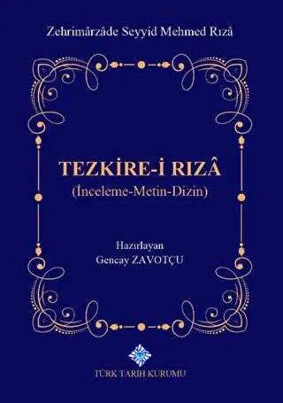Tezkire-i Rıza kapağı