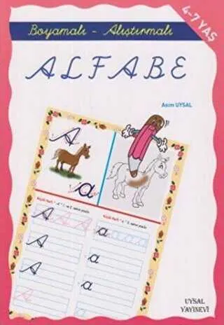 Boyamalı ve Alıştırmalı Türkçe Alfabe kapağı