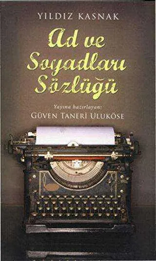 Ad ve Soyadları Sözlüğü kapağı