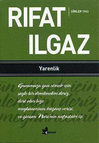 Yarenlik - Şiirler 1943 kapağı