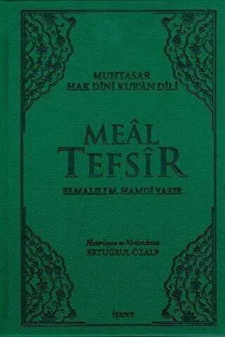 Meal Tefsir - Muhtasar Hak Dini Kur’an Dili Yeşil Renk kapağı