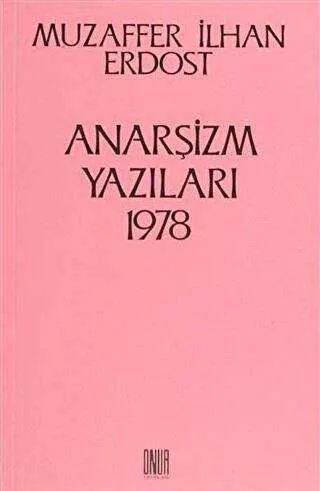 Anarşizm Yazıları 1978 kapağı
