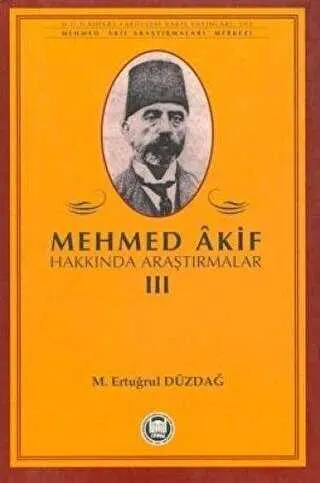 Mehmed Akif Hakkında Araştırmalar 3 kapağı