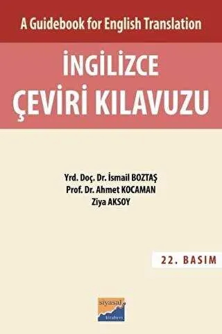 A Guidebook For English Translation İngilizce Çeviri Kılavuzu - Cevap Anahtarı kapağı