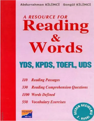 A Resource For Reading and Words YDS, KPDS, TOEFL, UDS kapağı