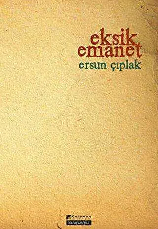 Eksik Emanet kapağı