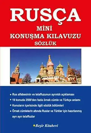 Rusça Türkçe Türkçe Rusça Mini Konuşma Kılavuzu Dilbilgisi kapağı