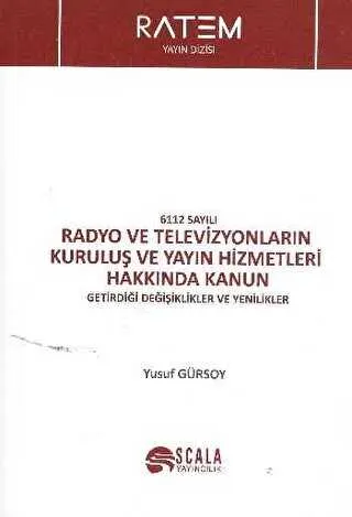 6112 Sayılı Radyo ve Televizyonların Kuruluş ve Yayın Hizmetleri Hakkında Kanun kapağı