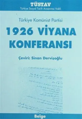 1926 Viyana Konferansı Türkiye Komünist Partisi kapağı