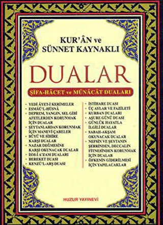 Kur’an ve Sünnet Kaynaklı Dualar kapağı
