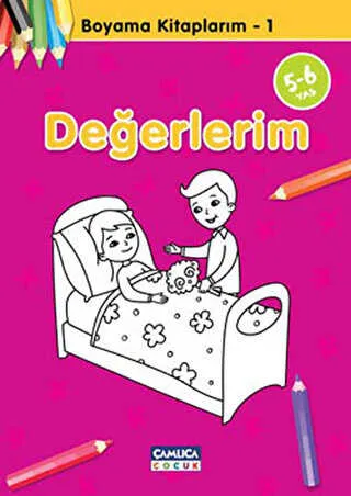 Değerlerim - Boyama Kitaplarım 1 kapağı