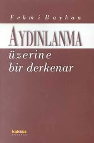 AYDINLANMA ÜZERİNE BİR DERKENAR kapağı