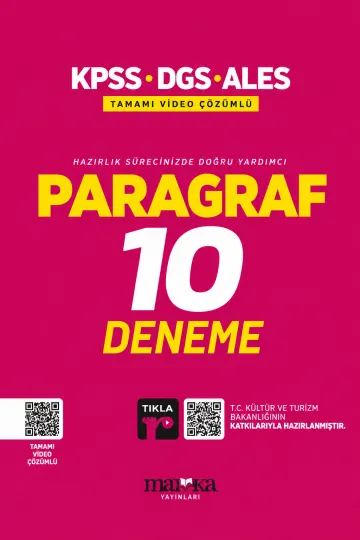 2025 KPSS-DGS-ALES Paragraf 10 Deneme Tamamı Video Çözümlü kapağı