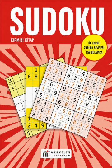 Sudoku Kırmızı Kitap : Üç Farklı Zorluk Seviyesi 159 Bulmaca kapağı